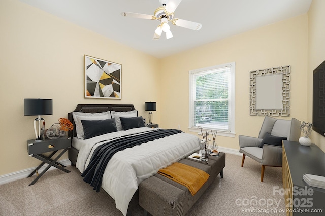 975 Pine Knoll Rd, Fort Mill, SC 29715 - bedroom with light colored carpet and a ceiling fan