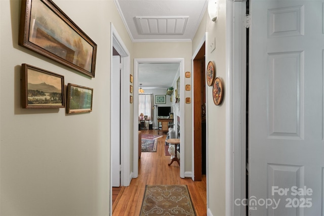 25 Wall Rd, Tryon, NC 28782 - hall with light wood finished floors and ornamental molding