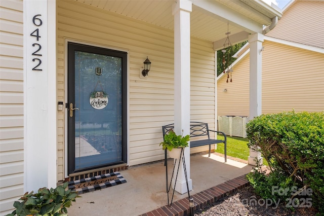 6422 Gatesville Ln, Charlotte, NC 28270 - view of exterior entry with covered porch