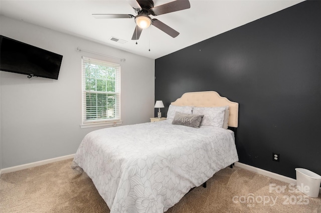 6422 Gatesville Ln, Charlotte, NC 28270 - bedroom featuring carpet floors and a ceiling fan