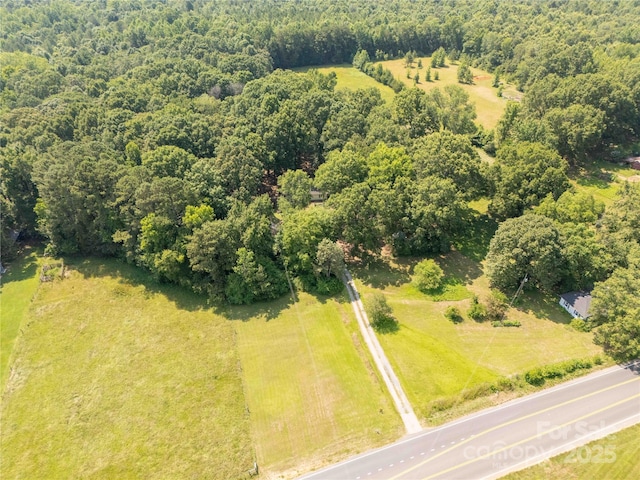 6115 Campbell Rd, York, SC 29745 - aerial view of a heavily wooded area