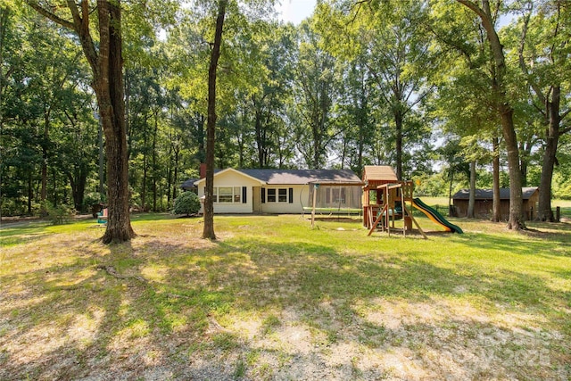 6115 Campbell Rd, York, SC 29745 - view of grassy yard featuring a playground