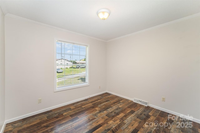 508 Bridgestone Ln, Rock Hill, SC 29730 - unfurnished room featuring ornamental molding and dark wood-style flooring