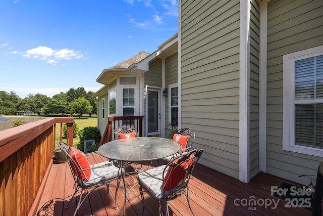 1006 Pin Oak Trl Unit 5, Hendersonville, NC 28739 - deck featuring outdoor dining space