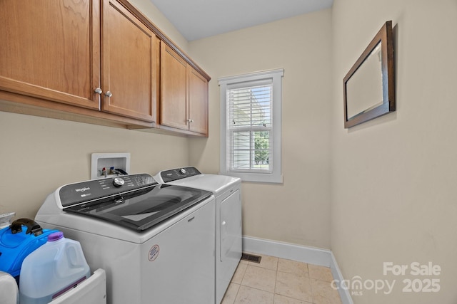 1006 Pin Oak Trl Unit 5, Hendersonville, NC 28739 - laundry area with separate washer and dryer, cabinet space, and light tile patterned floors