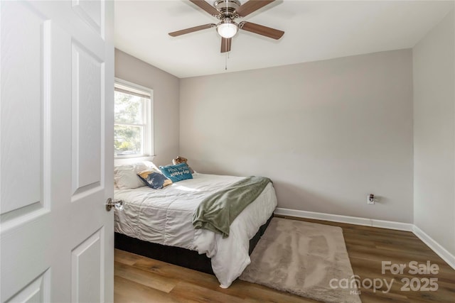 202 Gum St, Pageland, SC 29728 - bedroom featuring wood finished floors and ceiling fan