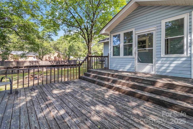 202 Gum St, Pageland, SC 29728 - view of wooden terrace
