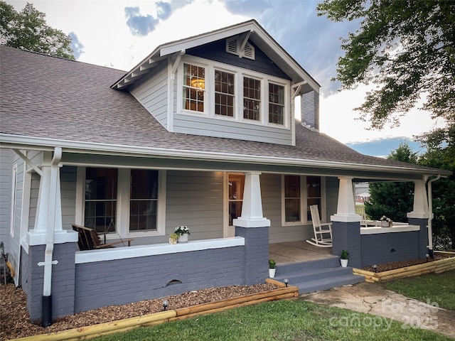 102 Cuthberson St, Morganton, NC 28655 - view of front of house with a porch and roof with shingles