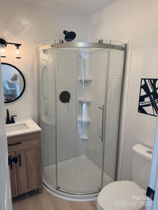 5420 Gwynne Ave, Charlotte, NC 28205 - full bathroom with vanity and a stall shower