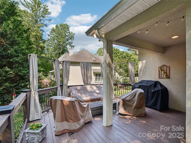 145 Fernbrook Way, Hendersonville, NC 28791 - wooden deck with area for grilling