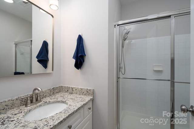 18511 Harborside Dr, Cornelius, NC 28031 - full bath with vanity and a stall shower