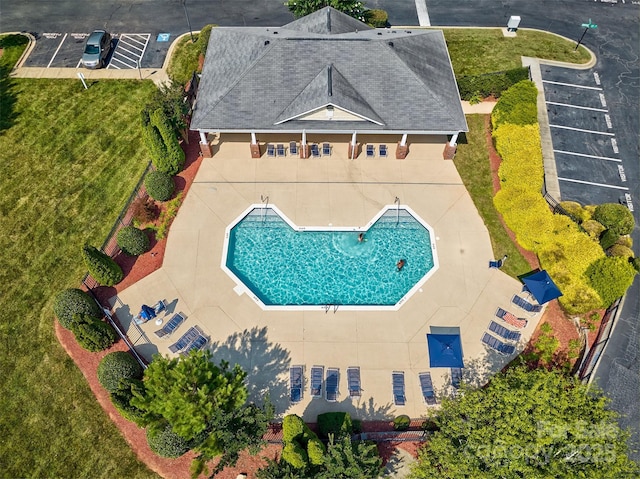 1504 Harpers Inlet Dr, Lake Wylie, SC 29710 - view of subject property featuring a pool