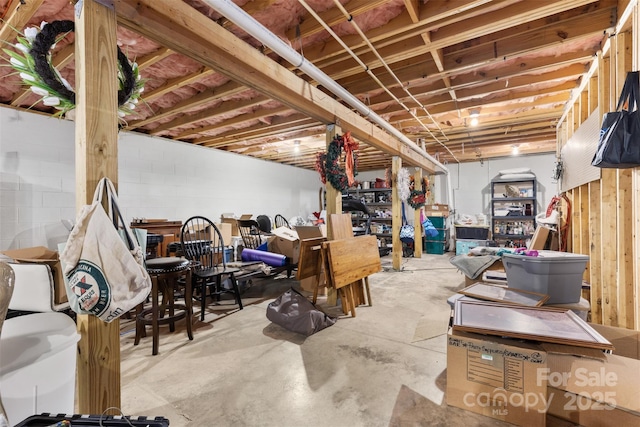 121 Maplewood Ct, Hudson, NC 28638 - view of unfinished below grade area