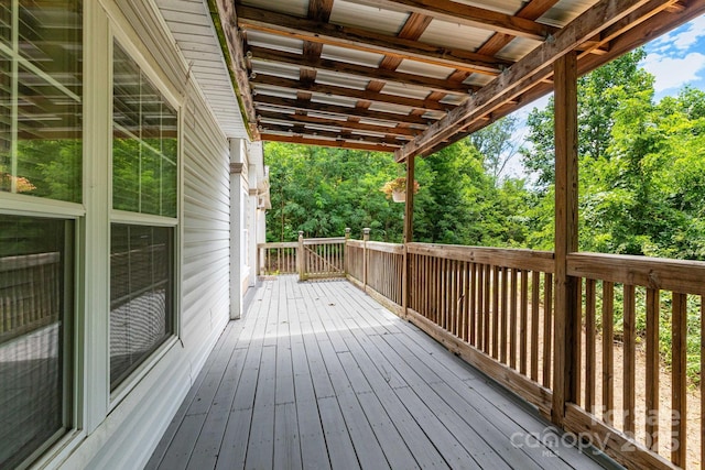 16 Rusty Clay Rdg, Fairview, NC 28730 - deck with view of scattered trees