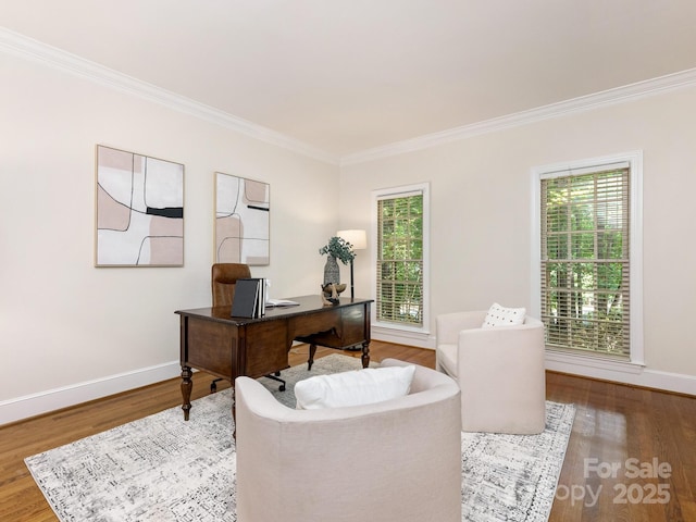 10333 Scott Gate Ct, Charlotte, NC 28277 - office space with ornamental molding and wood finished floors