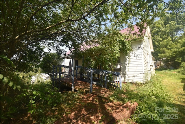 161 Pandora Cir, Canton, NC 28716 - view of home's exterior featuring a wooden deck