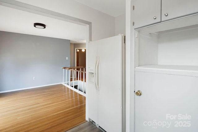 55 Lookout Dr, Asheville, NC 28804 - hallway featuring an upstairs landing and wood finished floors