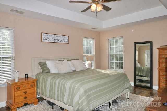 111 Painted Bunting Dr, Troutman, NC 28166 - bedroom with wood finished floors and a ceiling fan