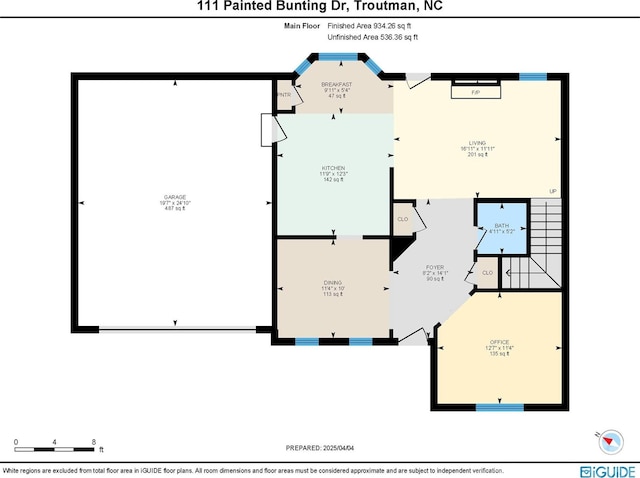111 Painted Bunting Dr, Troutman, NC 28166 - view of floor plan / room layout