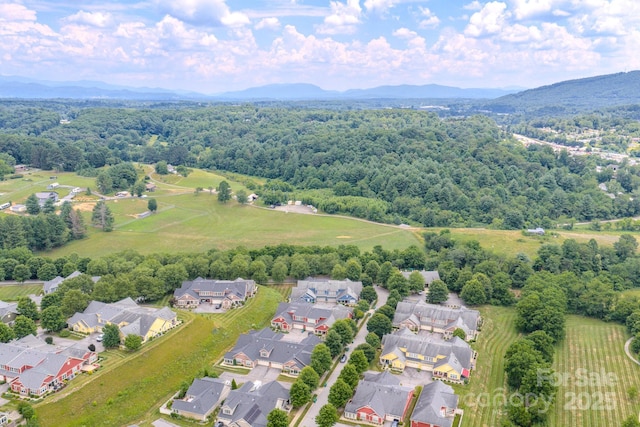 38 Westfield Way, Candler, NC 28715 - aerial view of residential area with a mountain backdrop