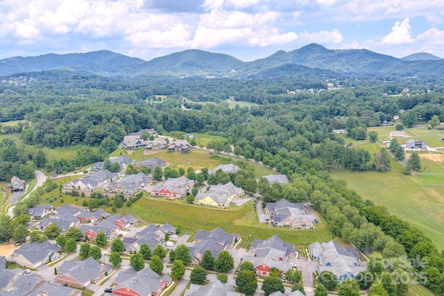 38 Westfield Way, Candler, NC 28715 - aerial view of residential area featuring a mountainous background