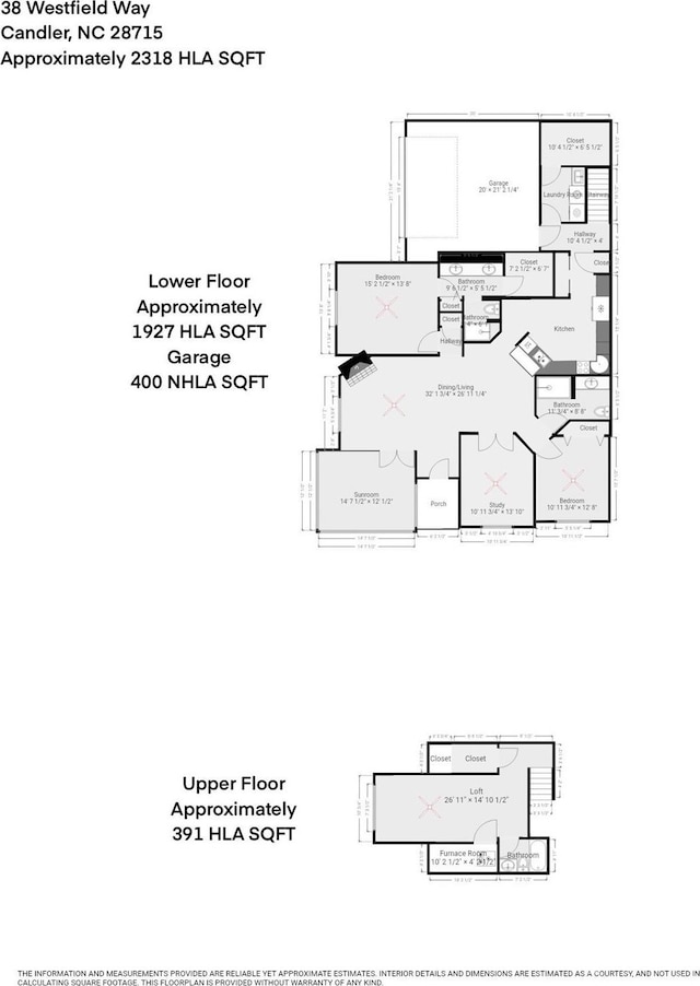 38 Westfield Way, Candler, NC 28715 - view of floor plan / room layout