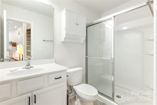 6507 Revolutionary Trl, Charlotte, NC 28217 - bathroom with a shower stall, vanity, and ensuite bath