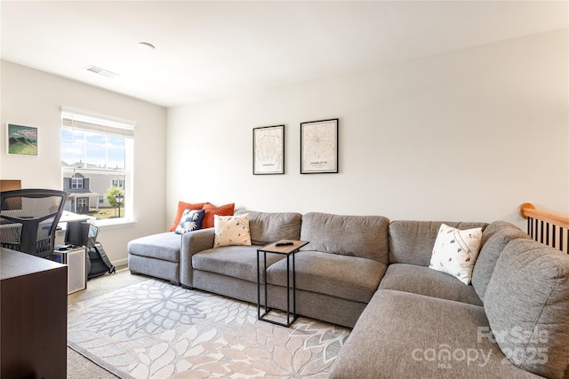6507 Revolutionary Trl, Charlotte, NC 28217 - living room featuring light colored carpet and baseboards