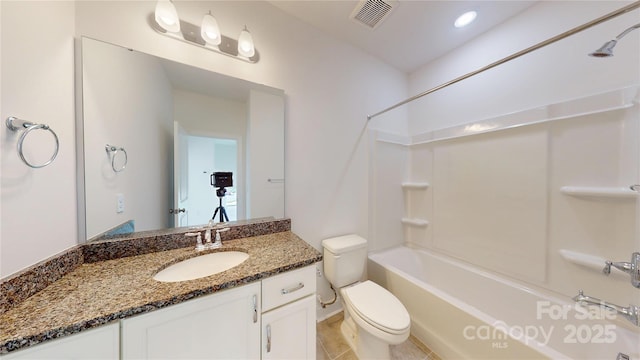 2143 Barrowcliffe Dr NW, Concord, NC 28027 - full bath with shower / tub combination, vanity, and tile patterned floors