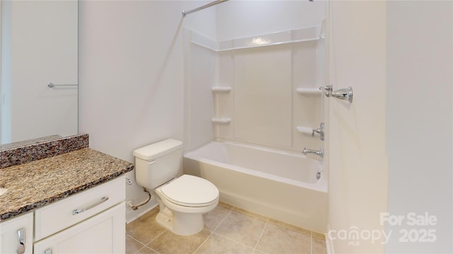 2143 Barrowcliffe Dr NW, Concord, NC 28027 - full bath featuring vanity, tub / shower combination, and tile patterned flooring