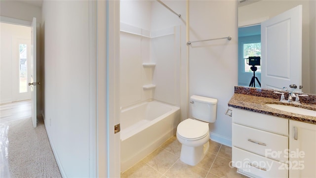 2143 Barrowcliffe Dr NW, Concord, NC 28027 - full bathroom with vanity and tub / shower combination