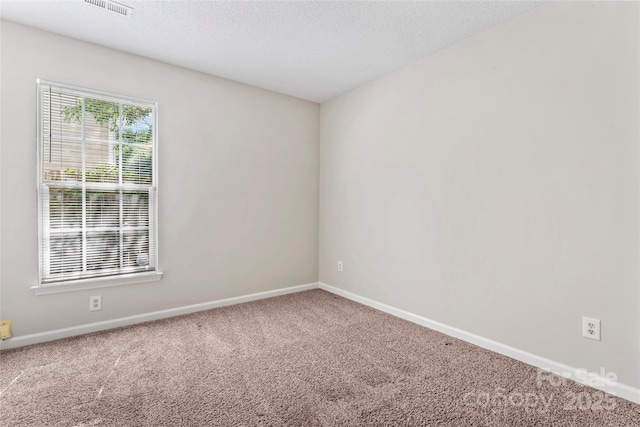 8724 Tweedsmuir Glen Ln, Charlotte, NC 28215 - spare room with carpet floors and a textured ceiling