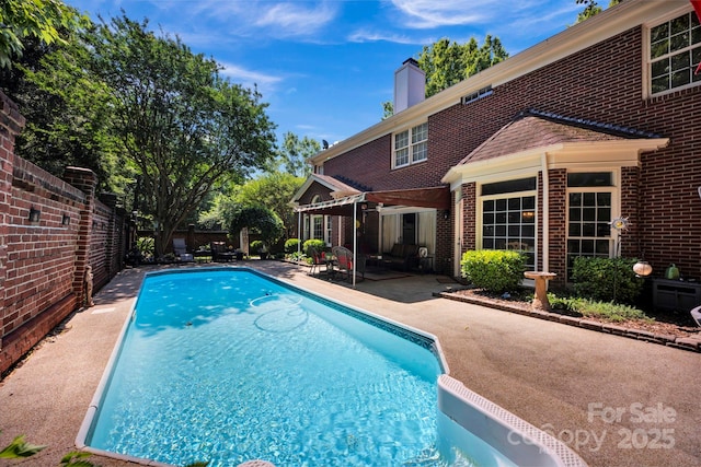 7014 Walton Heath Ln, Charlotte, NC 28277 - view of pool with a patio area and a fenced backyard