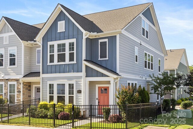 5008 Calvine Mill Way, Charlotte, NC 28205 - multi unit property with board and batten siding and a shingled roof