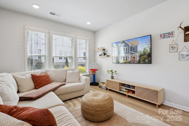 5008 Calvine Mill Way, Charlotte, NC 28205 - living area featuring wood finished floors and recessed lighting