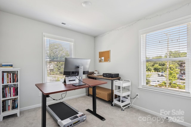 5008 Calvine Mill Way, Charlotte, NC 28205 - home office with light carpet
