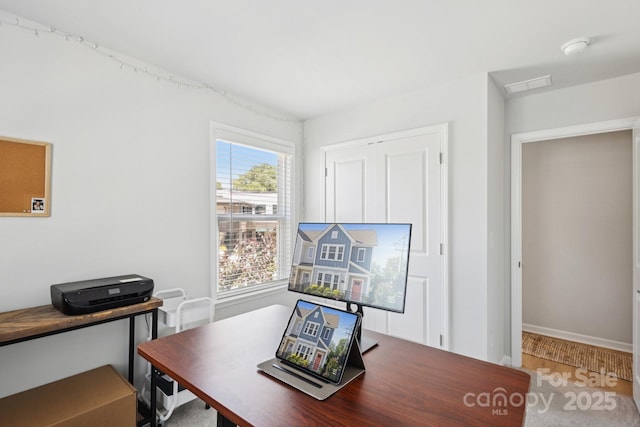 5008 Calvine Mill Way, Charlotte, NC 28205 - office with baseboards and wood finished floors
