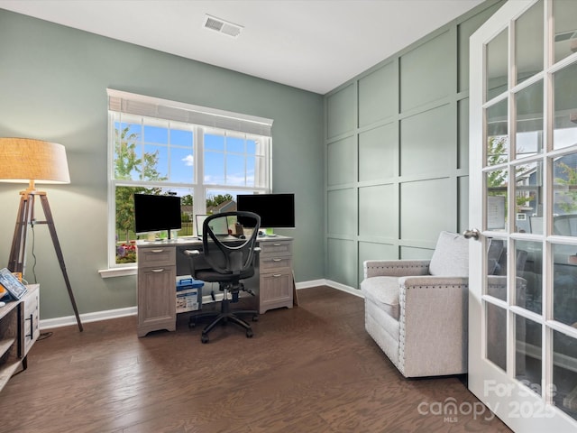 1008 Whipcord Dr, Waxhaw, NC 28173 - home office with dark wood-type flooring