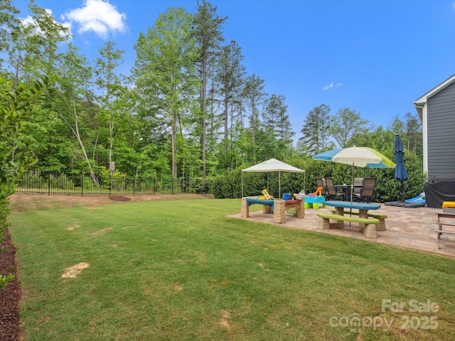 1008 Whipcord Dr, Waxhaw, NC 28173 - view of yard with a patio area