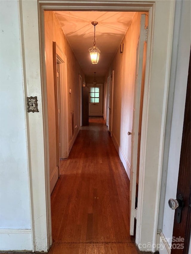 3985 1st Ave SW, Hickory, NC 28602 - hallway with wood finished floors and baseboards
