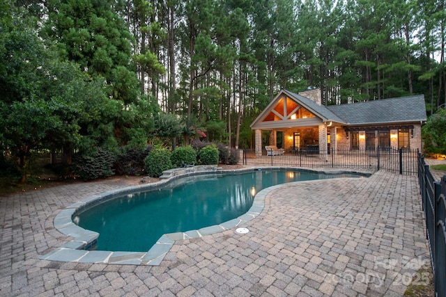 9110 Woodhall Lake Dr, Waxhaw, NC 28173 - swimming pool featuring a patio