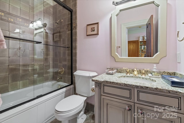 9110 Woodhall Lake Dr, Waxhaw, NC 28173 - bathroom featuring vanity and enclosed tub / shower combo