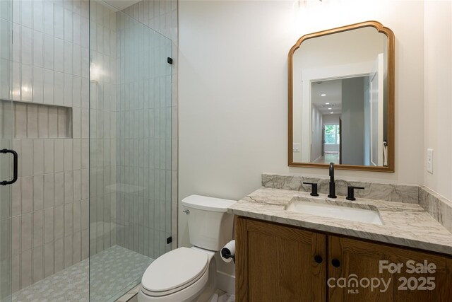 48 Falling Leaves Ln, Hendersonville, NC 28792 - bathroom with vanity and a shower stall