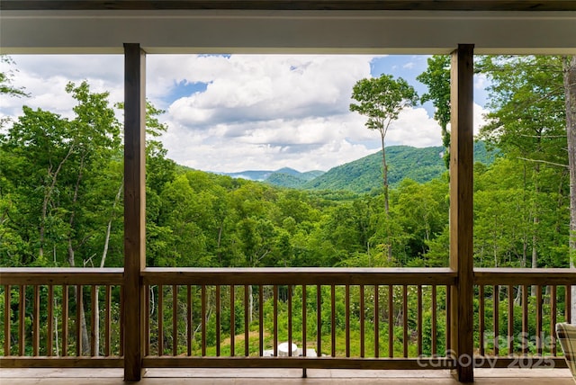 48 Falling Leaves Ln, Hendersonville, NC 28792 - view of mountain background with a forest