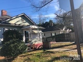 410 Arthur Ave, Gastonia, NC 28052 - back of property with a chimney
