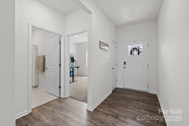 2036 Vanderlyn St, Monroe, NC 28112 - entrance foyer featuring wood finished floors and baseboards