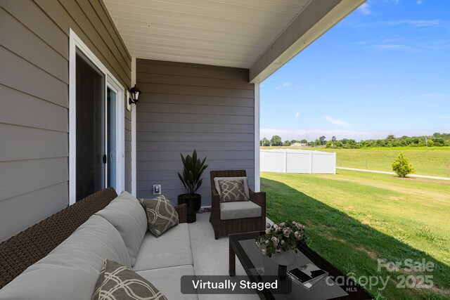 2036 Vanderlyn St, Monroe, NC 28112 - view of patio / terrace featuring an outdoor living space