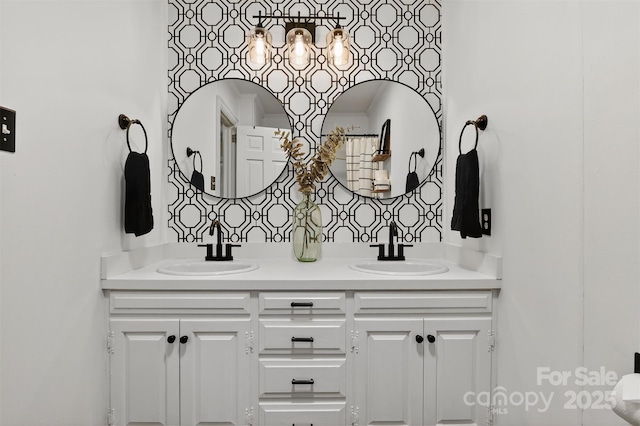 601 Pennell St NE, Lenoir, NC 28645 - bathroom featuring double vanity