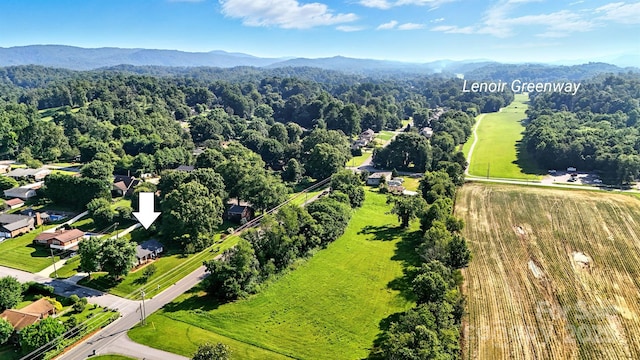 601 Pennell St NE, Lenoir, NC 28645 - drone / aerial view of a mountainous background