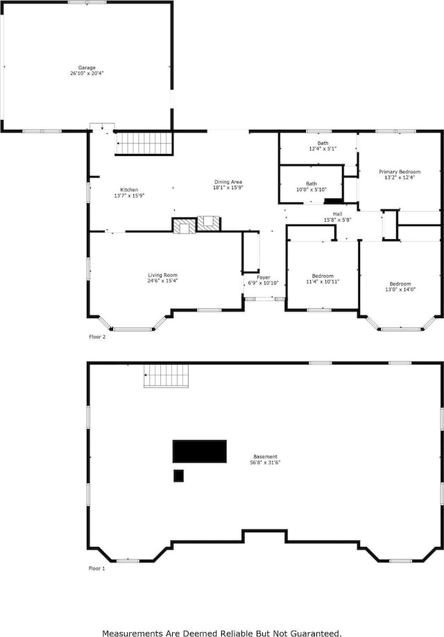 601 Pennell St NE, Lenoir, NC 28645 - view of property floor plan